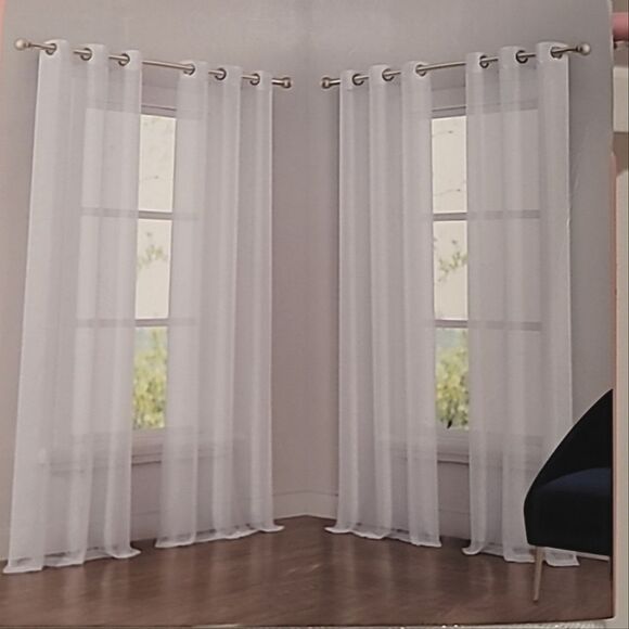 Juicy Couture Home Four Shimmery Window Panels w/Grommets - Picture 2 of 6